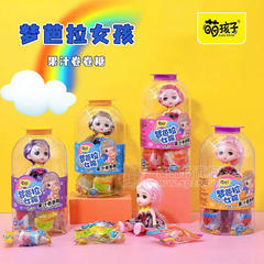 萌孩子梦巴拉女孩果汁卷卷糖混合果味50g