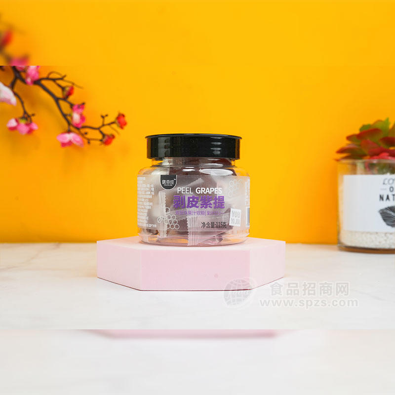 优壹佳剥皮紫提葡萄味果汁软糖115g