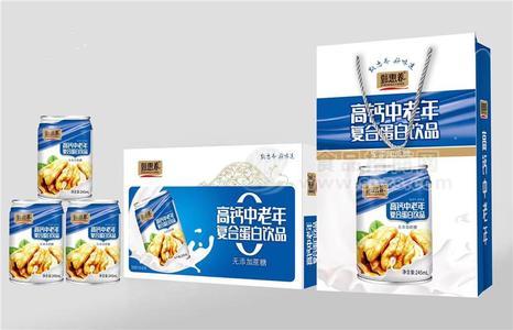 甄惠养复合蛋白饮品高钙中老年无糖饮料245ml