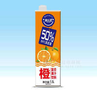 简乐派橙味复合果汁饮料盒装招商1.5L