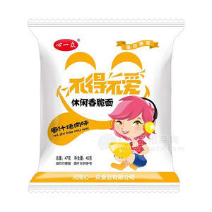 心一眾蜜汁烤肉味休閑香脆面1元產(chǎn)品袋裝招商47克