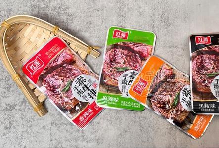 红派开袋即食素牛排手撕牛排散装称重办公室零食