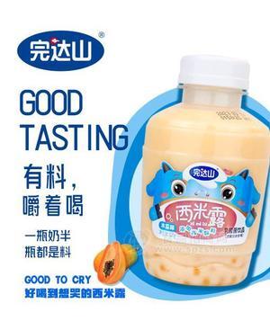 完达山餐饮木瓜味乳酸菌饮品瓶装乳饮料西米露招商320g