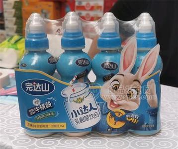 完达山小达人原味乳酸菌饮品儿童奶嘴瓶装乳饮料招商200ml