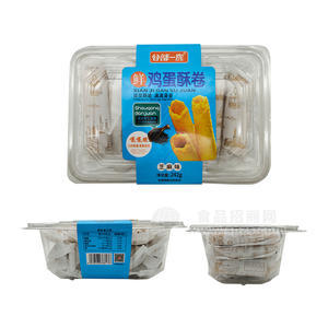 谷部一族芝麻味鲜鸡蛋酥卷膨化食品休闲食品242g