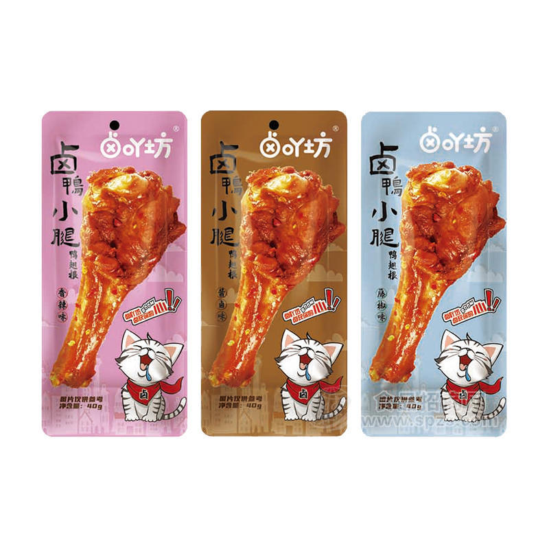 卤吖坊香辣味酱卤味藤椒味卤鸭小腿休闲食品40g 