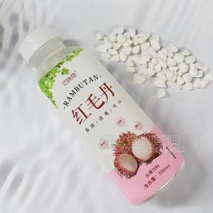 邁曉萌紅毛丹飲料瓶裝內(nèi)含果粒招商500ml