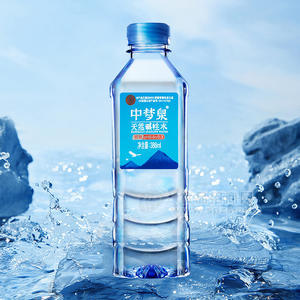 中夢(mèng)泉天然堿性水瓶裝水小分子水386ml