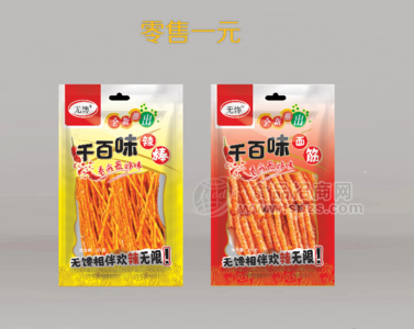 無饞千百味辣棒面筋辣條35g1元休閑食品零食招商