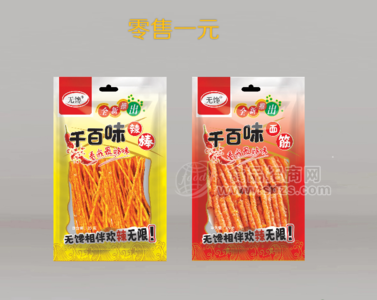 無(wú)饞千百味辣棒面筋辣條35g1元休閑食品零食招商