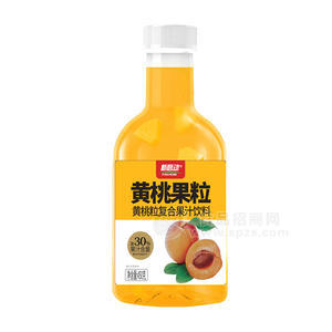 新啟動(dòng)黃桃果粒復(fù)合果汁飲料450g