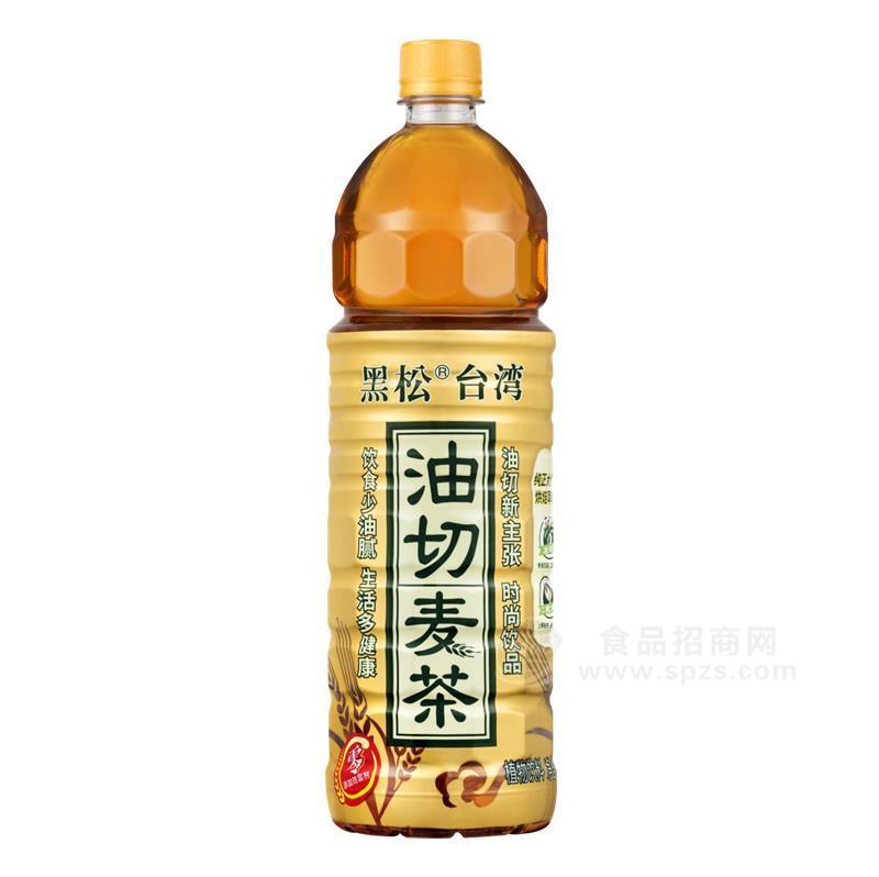 PET1.25L黑松油切麥茶臺(tái)灣飲料