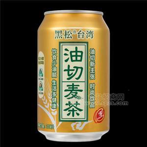 臺灣黑松油切麥茶-310ml