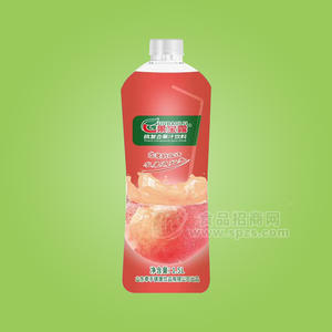 果寶露桃味復(fù)合果汁飲料瓶裝招商1.5L