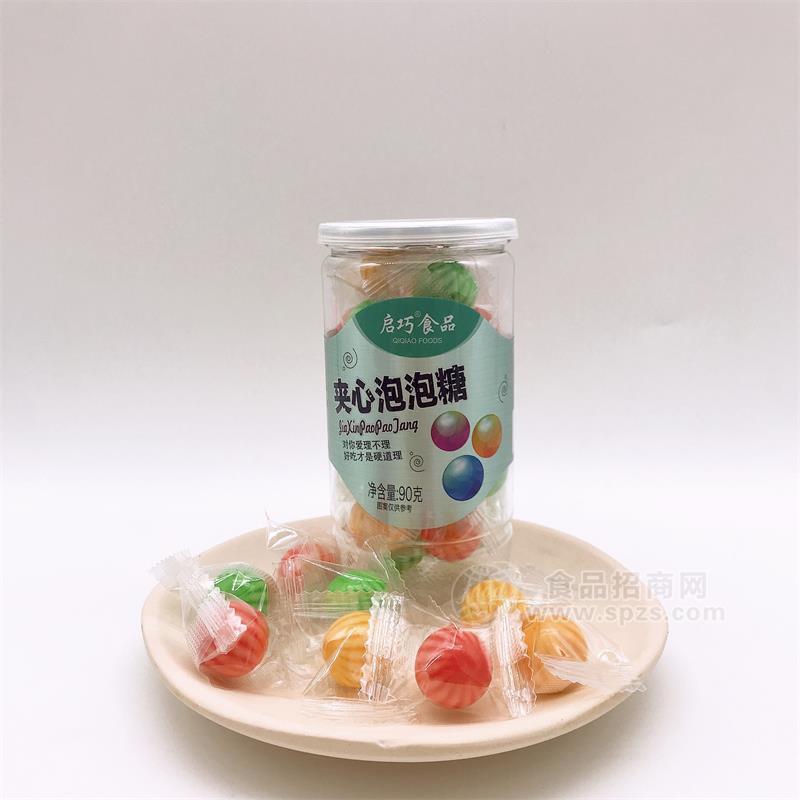 啟巧食品夾心泡泡糖90g