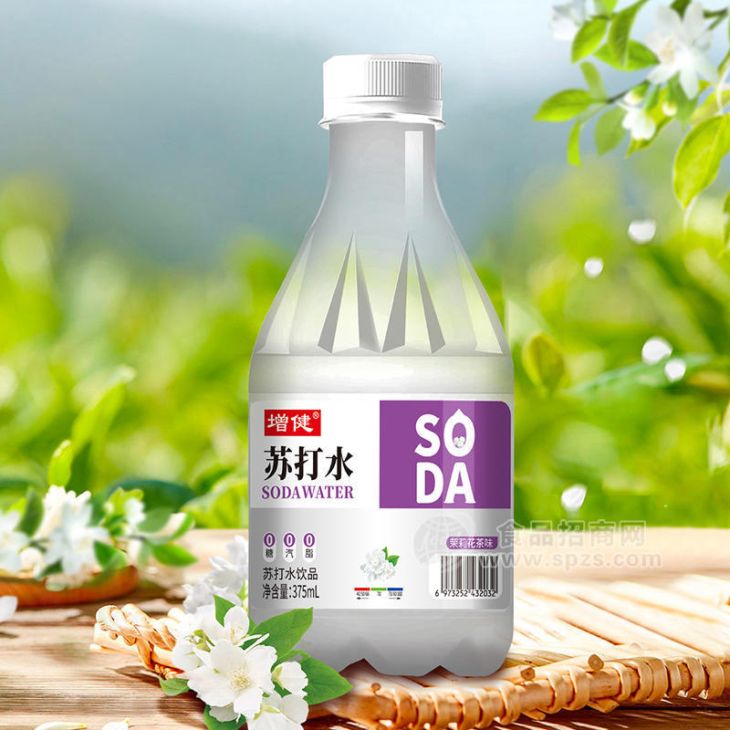 增健茉莉花茶味蘇打水飲品375ml