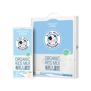 圣牧有机儿童奶箱装纯奶招商200ml×12包