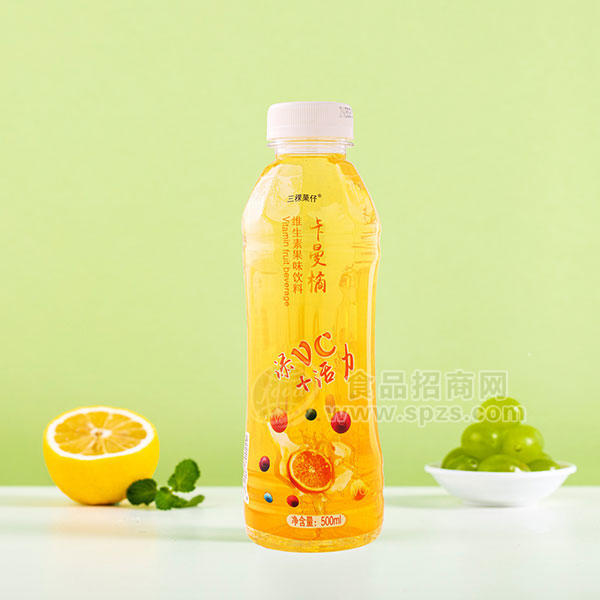 三稞菓仔卡曼橘维生素果味饮料招商500ml
