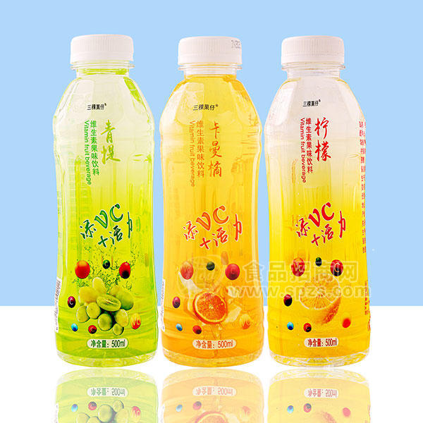 三稞菓仔多种口味维生素果味饮料混合口味500ml