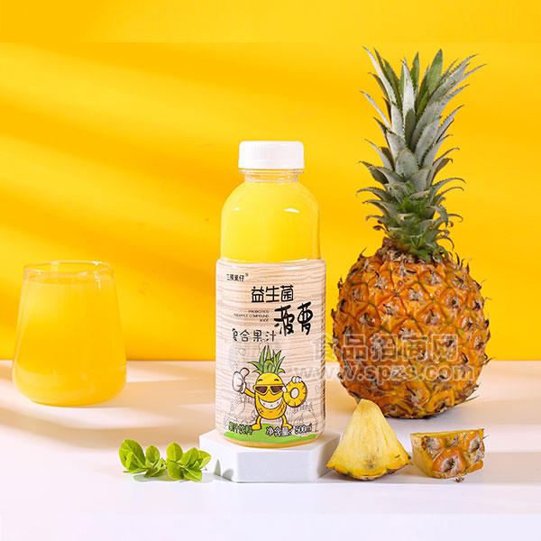 三稞菓仔菠萝益生菌复合果汁饮料招商500ml