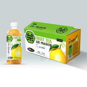 颜满格青柑鸭屎香柠檬果汁茶饮料500mlx15瓶