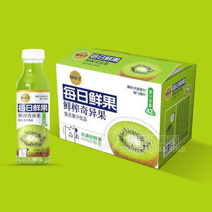 鲜点子每日鲜果鲜榨奇异果复合果汁饮品400ml