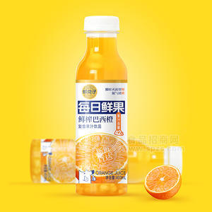 鮮點(diǎn)子每日鮮果鮮榨巴西橙復(fù)合果汁飲品400ml