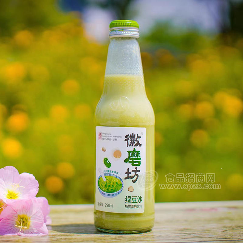 ·徽磨坊绿豆沙植物蛋白饮料290ml 
