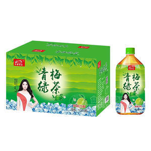 中奧飲品 青梅綠茶飲料 風味飲料招商1Lx10瓶