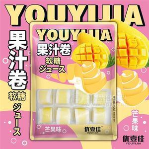 优壹佳果汁卷软糖芒果味90g