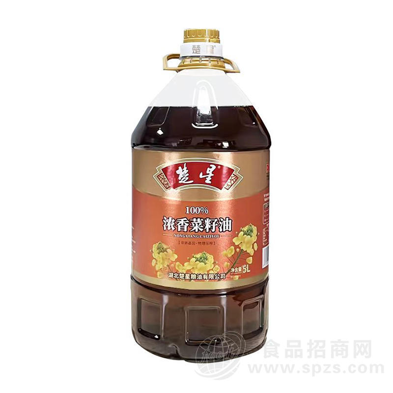 楚星浓香菜籽油食用油5L