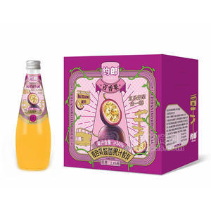 约郎百香果复合乳酸菌果汁饮料箱装招商1L×6瓶