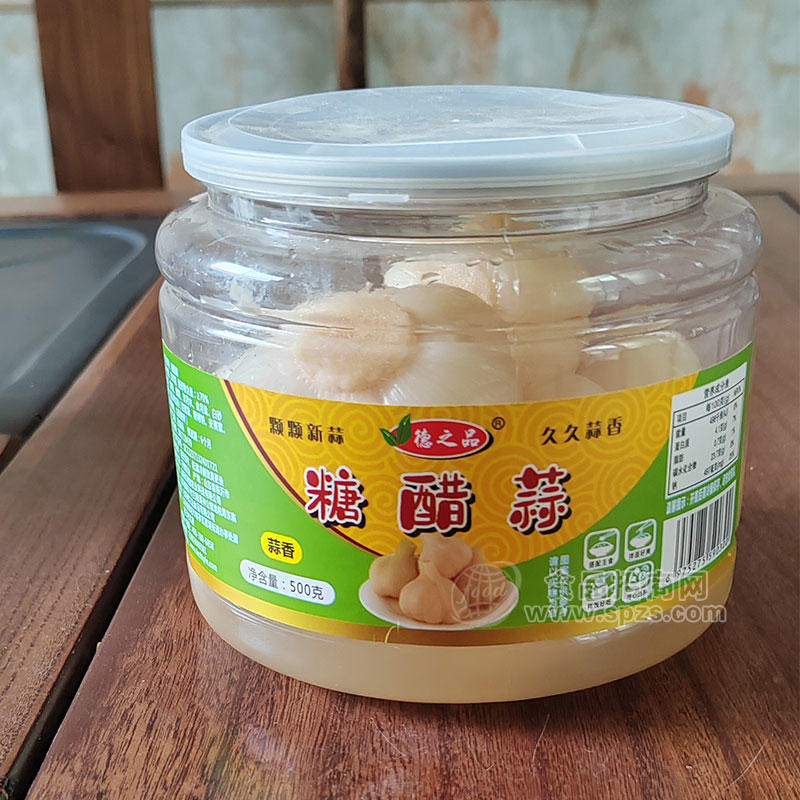 德之品蒜香糖醋蒜瓶装招商500克