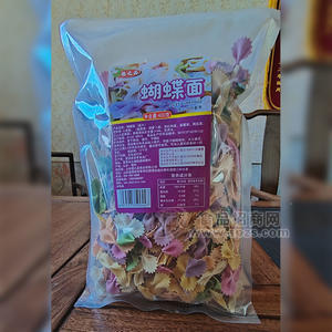 德之品五彩果蔬蝴蝶面袋装招商400克