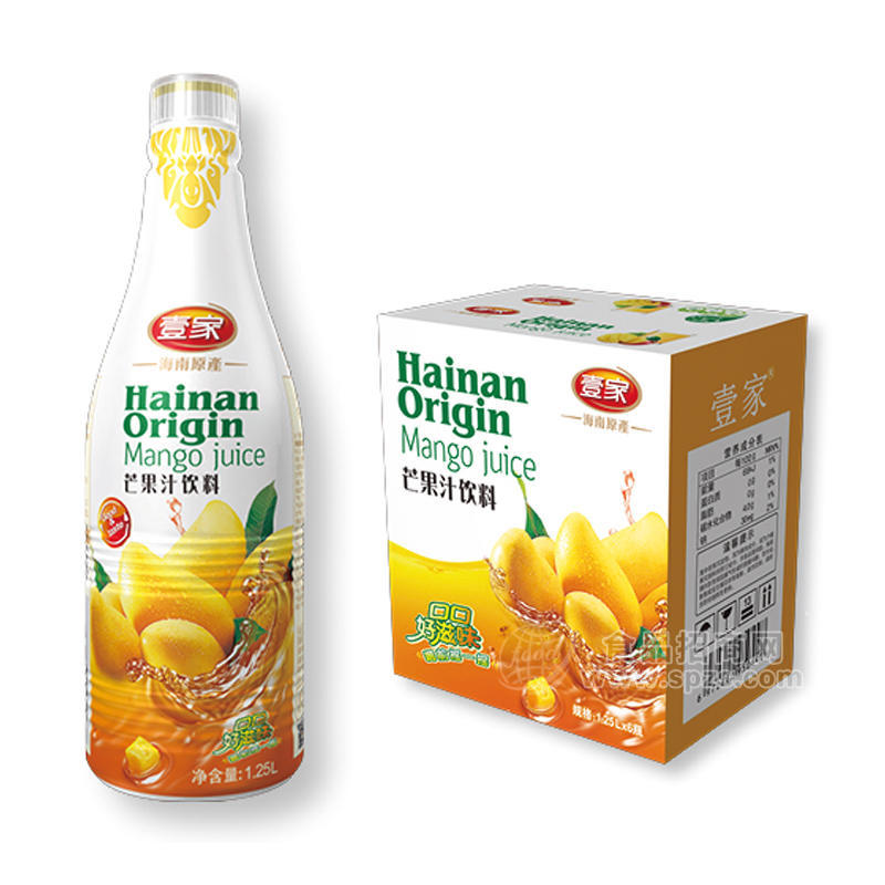壹家芒果汁饮料1.25LX6瓶