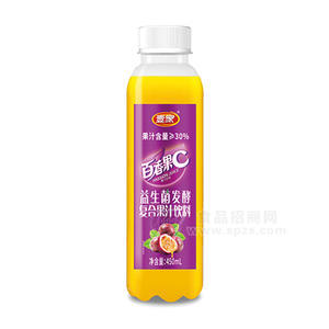 壹家百香果C益生菌發(fā)酵復(fù)合果汁飲料450ml