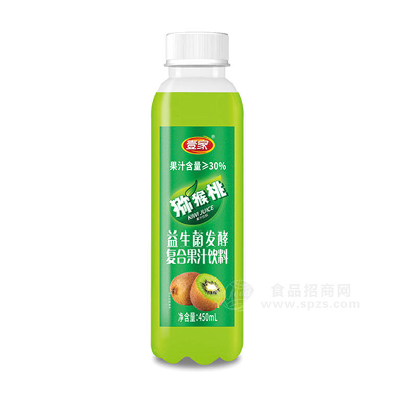 壹家猕猴桃益生菌发酵复合果汁饮料450ml