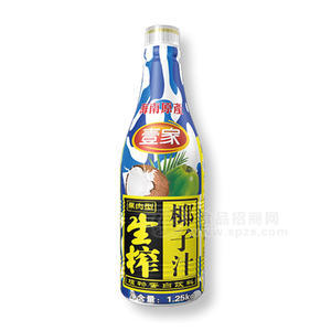 壹家果肉型生榨椰子汁植物蛋白飲料1.25kg