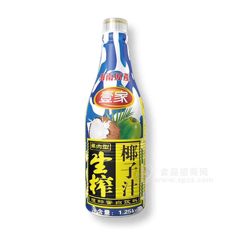 壹家果肉型生榨椰子汁植物蛋白飲料1.25kg