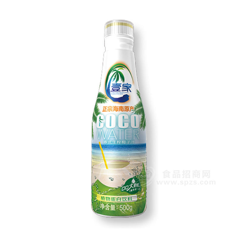 壹家泰式生榨椰子汁植物蛋白饮料500g