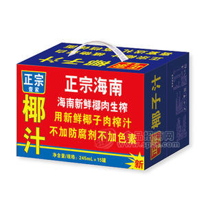 壹家正宗海南椰汁植物蛋白饮料245mlx15罐