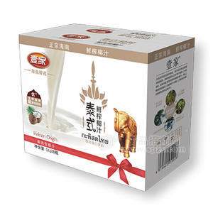 壹家泰式鲜榨椰汁植物蛋白饮料1kgx8瓶