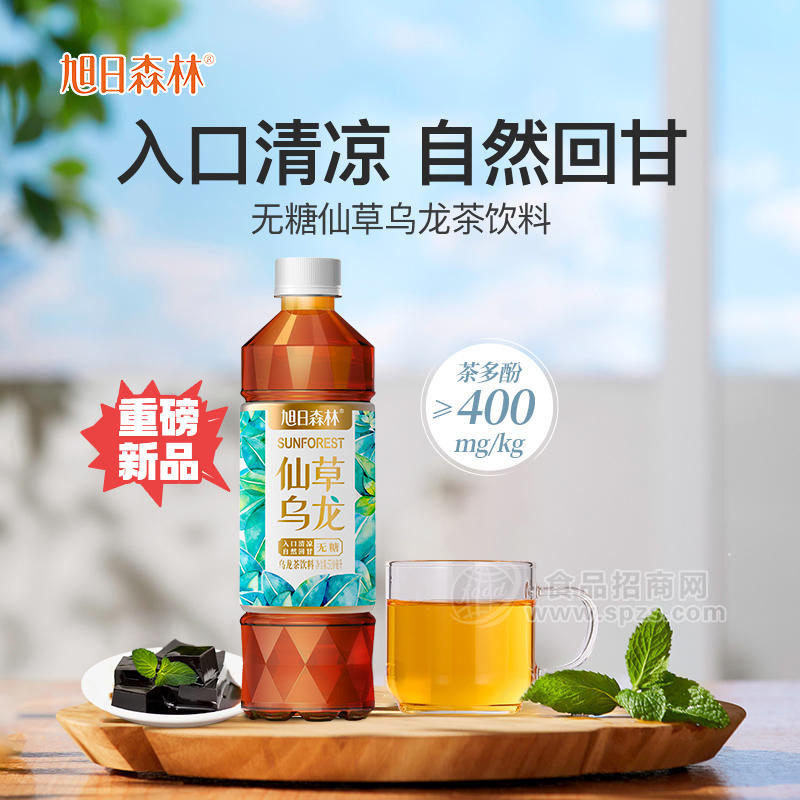 旭日森林無糖仙草烏龍茶510ml