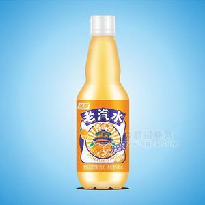 圣普老北京汽水橙味碳酸飲料老汽水500ml