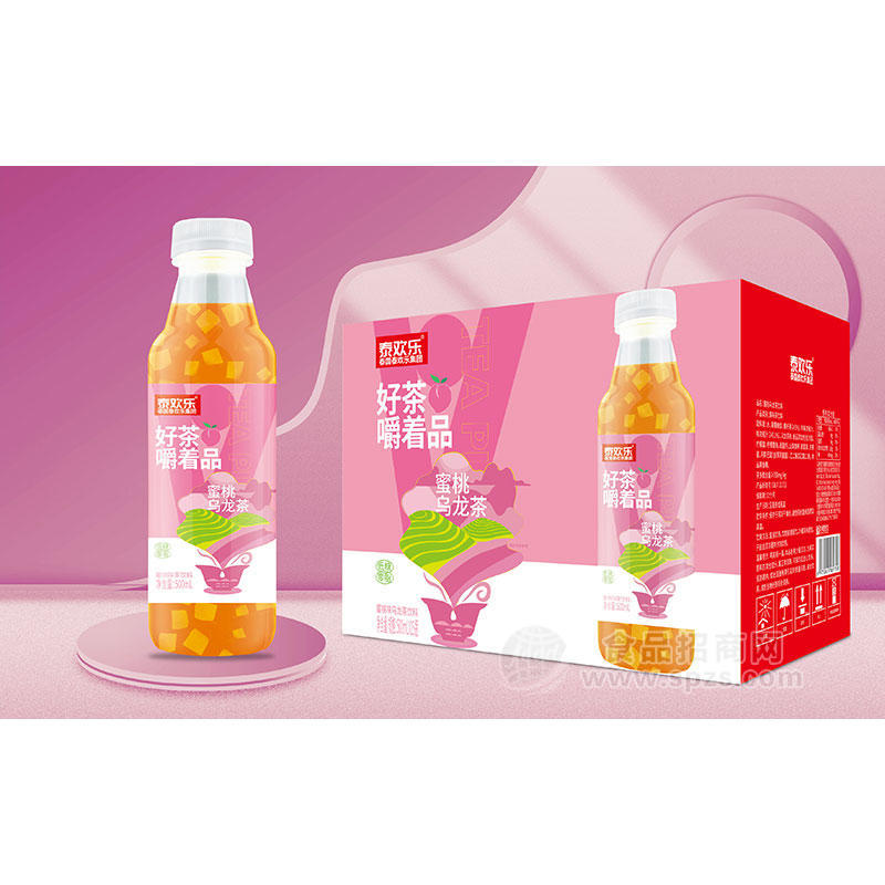 泰欢乐蜜桃乌龙茶饮料500mlX15瓶