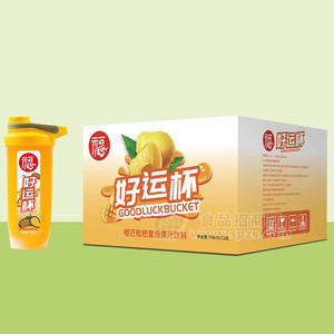 福橙芒枇杷復(fù)合果汁飲料好運(yùn)杯箱裝700ml×12瓶