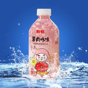 妙暢果肉噸噸蜂蜜西柚味果粒復合果汁飲料1L