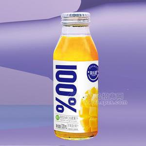 简乐派芒果混合果汁添加NFC冷藏果汁瓶装招商320ml