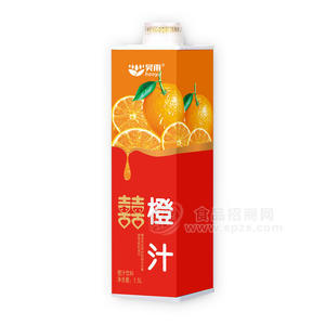 昊雨橙汁飲料盒裝招商1.5L