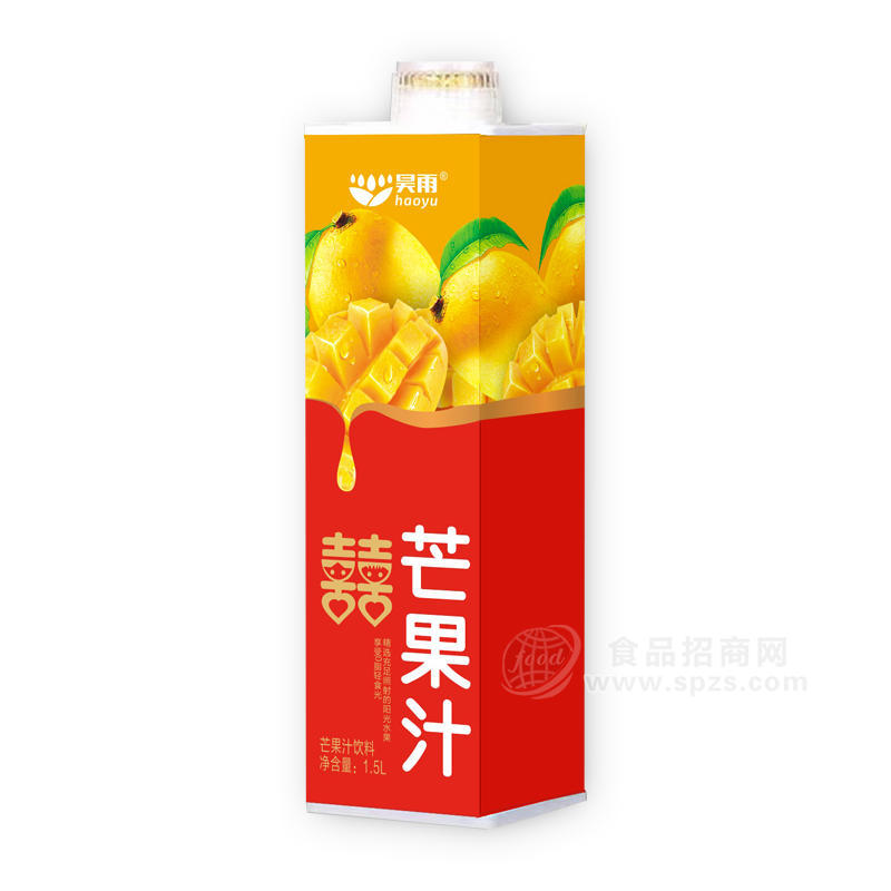 昊雨芒果汁飲料盒裝招商1.5L